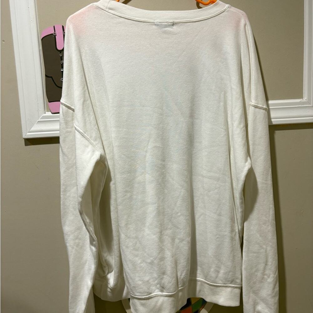 Originality White Florida Graphic Sweatshirt Crewneck Pullover Women's Size L - Picture 4 of 4